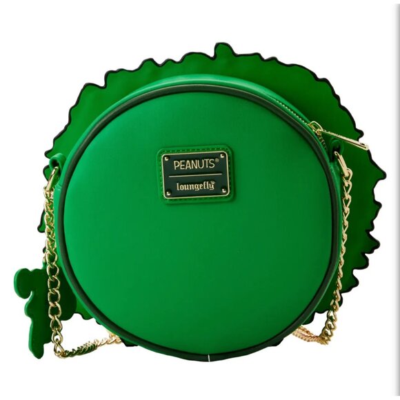 NWT Peanuts Loungefly Light-Up Snoopy Holiday Wreath Crossbody W/ Woodstock - Picture 4 of 5